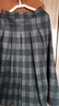 品彩（PinCai）半身裙女曠野美拉德時(shí)尚休閑格子中長(cháng)裙A字格子百褶裙P144B6002 曬單實(shí)拍圖