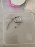 PWL玫瑰的故事劉亦菲同款?lèi)?ài)心耳環(huán)女素圈高級感耳圈2026新款耳飾耳釘 愛(ài)心耳環(huán) 銀色 曬單實(shí)拍圖
