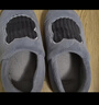 京東京造家居包腳棉拖鞋冬季室內防臭防滑保暖厚底踩屎感男款 灰色42-43 曬單實(shí)拍圖