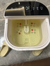 美的（Midea）泡腳桶足浴盆電動(dòng)泡腳盆高深桶加熱全自動(dòng)按摩洗腳智能恒溫家用過(guò)膝蓋小腿送父母長(cháng)輩節日生日禮物 【電動(dòng)款】漏保+太極按摩+定時(shí)+涌泉 曬單實(shí)拍圖