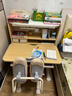 龍承匠人兒童學(xué)習桌K80小學(xué)生書(shū)桌可升降桌子椅子實(shí)木家用課桌椅套裝 【套裝】0.8米+國AA集成燈 咖 曬單實(shí)拍圖