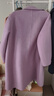 香影【羊毛+駱駝絨】紫色雙面呢大衣女2025冬季新款中長(cháng)毛呢外套 淺紫 S 155/80A/85-95斤 曬單實(shí)拍圖