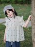 幼歌（YOUGE）嬰幼兒碎花花苞袖寬松娃娃衫2026新款女童甜美清新上衣 仲夏藍碎花 110 cm 曬單實(shí)拍圖