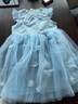 G.duck 小黃鴨女童連衣裙夏季洋氣兒童網(wǎng)紗裙子女寶寶公主裙生日表演服 藍色 90 尺碼1~2歲【 80-90cm】 曬單實(shí)拍圖