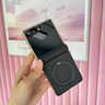 ENBANDA適用于三星ZFlip7手機殼新款高檔皮紋ZFlip6折疊防摔保護套奢華男士高級感女外商務(wù)女全包輕薄新品 【黑色】高檔皮紋+旋轉支架 三星ZFlip7 曬單實(shí)拍圖