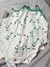 babylove嬰兒包屁衣夏季薄款純棉衣服三角哈衣男女寶寶可愛(ài)吊帶爬服夏裝 花枝蔓蔓 80cm 曬單實(shí)拍圖