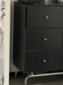 溥畔斗柜抽屜柜五斗柜實(shí)木臥室置物柜床尾柜客廳靠墻儲物柜復古收納柜 黑-120-40-97六斗柜 曬單實(shí)拍圖