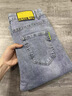 花花公子（PLAYBOY）破洞牛仔褲男2026春夏季潮流修身小腳休閑褲子男士韓版彈力長(cháng)褲 1631淺藍 31 曬單實(shí)拍圖