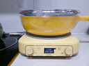 北鼎（Buydeem）電磁爐 多功能一體電磁爐鍋 電磁爐家用大功率電磁爐火鍋 湯鍋琺瑯鍋免火炒菜 限時(shí)補貼 【三件套|黃】電磁爐+30cm炒鍋+26cm煎鍋 曬單實(shí)拍圖
