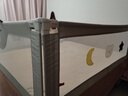丸丫K2嬰兒床圍欄寶寶防摔防護欄床邊防摔防掉檔板免打孔三面1.8+2+2 曬單實(shí)拍圖