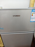 HYUNDAI（韓國現代）小冰箱迷你小型家用冷藏冷凍宿舍出租房辦公室雙開(kāi)門(mén)二門(mén)電冰箱節能省電 68L銀【店鋪爆款+節能省電】 曬單實(shí)拍圖