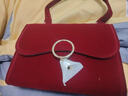 AVALEA SONG包包女款斜挎包紅色新娘結婚包伴娘包秀禾服手提小包女生生日禮物 紅色+禮盒套裝 送絲巾 女生生日禮物實(shí)用送女友送老婆 曬單實(shí)拍圖