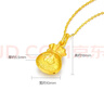 周六福（ZLF）      黃金吊墜福袋吊墜女款飾品代代平安 計價(jià) 足金 1.96g 曬單實(shí)拍圖