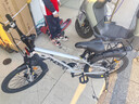 鳳凰兒童自行車(chē)6-12歲自行車(chē)學(xué)生12-18歲大童山地自行車(chē)雙碟剎帶減震 銀白色-單速輻條輪-帶后座架 20寸（適合身高130-140cm） 曬單實(shí)拍圖