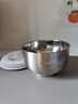 美廚（MAXCOOK）316L不銹鋼碗 湯碗雙層隔熱 兒童飯碗餐具面碗12cm MCWA8748 曬單實(shí)拍圖