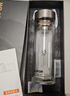 蘇泊爾（SUPOR）【重磅新品】純鈦高檔玻璃杯茶水分離車(chē)載水杯耐高溫泡茶杯子送禮 400mL-冰裂銀【純鈦內蓋+高硼硅杯身】 禮盒禮袋+杯刷 曬單實(shí)拍圖