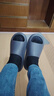 京東京造【泡泡云】踩屎感厚底輕盈防滑外穿拖鞋涼拖男士 灰色42-43 曬單實(shí)拍圖