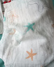 全棉時(shí)代嬰兒抱被純棉新生兒包被抗菌紗布包巾蓋毯海洋之星120cm×120cm 曬單實(shí)拍圖