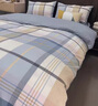 紅豆家紡大學(xué)生宿舍三件套親膚磨毛被套床單被褥套裝上下鋪六件套被芯枕芯 英倫藍格【開(kāi)學(xué)一站式購齊】 0.9m 床單款 三件套-被套150x200cm 曬單實(shí)拍圖