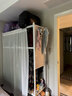 家用開(kāi)放式掛衣架出租屋臥室簡(jiǎn)易收納架多層落地帶紗窗洞洞板衣柜 白色四層高160cm 長(cháng)50寬40cm洞洞板長(cháng)100送紗簾+掛衣桿 曬單實(shí)拍圖