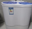 長(cháng)虹4.5KG雙桶洗衣機雙缸半自動(dòng)家用出租房宿舍小型迷你寶寶嬰兒童洗脫一體強力甩干抑菌除螨 藍色【升級款】洗脫兩用+抑菌除螨+不銹鋼脫水桶 曬單實(shí)拍圖