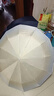 山山全自動(dòng)雨傘女晴雨兩用太陽(yáng)傘防曬紫外線(xiàn)加大加厚加固24骨【米色】 曬單實(shí)拍圖