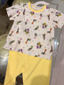 優(yōu)衣庫嬰幼兒寶寶UT繪本合作系列快干睡衣/短袖起居服481804 43 黃色 100 曬單實(shí)拍圖