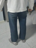 森馬（Semir）森柔|牛仔褲男春季舒彈簡(jiǎn)約寬松直筒長(cháng)褲2026水洗褲109926124104 曬單實(shí)拍圖