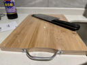 美廚（MAXCOOK）砧板菜板案板 竹砧板菜刀切片刀水果刀二件套MCD4475 曬單實(shí)拍圖