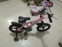 鳳凰（Phoenix）兒童自行車(chē)男女寶寶腳踏車(chē)3-8-12歲兒童山地車(chē)14-18-22寸小孩單車(chē) 極氪一體輪+ 迷人粉+ 悍馬輔助輪 14寸適合身高（95-120cm） 曬單實(shí)拍圖