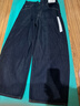 優(yōu)衣庫偏短款女裝男裝寬松廓形牛仔褲/彎刀鐮刀褲484808 69 藏青色 26 /160/66A 曬單實(shí)拍圖