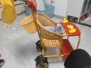尚嬌酷藤椅夏季手推車(chē) 八輪新款竹藤寶寶輕便兒童車(chē) 仿藤透氣夏天嬰兒車(chē) 加大號A20紅色+坐墊 枕頭 曬單實(shí)拍圖