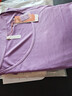金三塔100%桑蠶絲真絲秋衣秋褲女圓領(lǐng)中薄款內衣套3NYF3C105 木槿紫 XXL 曬單實(shí)拍圖