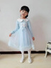 G.duck童裝愛(ài)莎公主裙女童連衣裙春秋季2026新款兒童裙子娃娃領(lǐng)蓬蓬紗裙 藍色 110 尺碼4~5歲【100-110cm】 曬單實(shí)拍圖