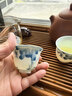 蘇氏陶瓷三才蓋碗手繪青花陶瓷薄胎功夫泡茶碗帶兩個(gè)茶杯禮盒裝 曬單實(shí)拍圖