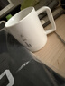 炊大皇陶瓷杯馬克杯茶杯 經(jīng)典黑白泡茶杯咖啡杯早餐杯果汁水杯白色420ml 曬單實(shí)拍圖