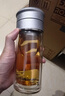 DEATKN德國茶水分離泡茶杯男女迷你雙層隔熱耐高溫玻璃水杯過(guò)濾便攜簡(jiǎn)約 【鋼本色】茶水分離 帶杯套杯刷 250ml 全鋼茶倉 健康悶泡 曬單實(shí)拍圖