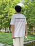 fingercroxx it男士t恤2026夏季韓系潮流半截袖純棉百搭寬松短袖 白 L 曬單實(shí)拍圖