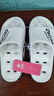 潔麗雅浴室拖鞋男士夏季洗澡鏤空速干室內家用衛生間防滑防臭漏水涼拖男 白色 【潮流拼色 漏水速干】 42-43 【適合41-42】 曬單實(shí)拍圖
