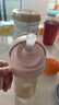 babycare兒童吸管杯防噴直飲管奶瓶牛奶杯學(xué)飲杯PPSU300ml粉1-3歲 曬單實(shí)拍圖