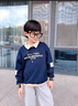 童裝男童套裝春秋裝新款洋氣時(shí)髦兒童運動(dòng)衣服中大童帥氣兩件套潮 藏青色（單款） 150 （建議身高145左右） 曬單實(shí)拍圖