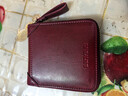 班亞奴（banyanu）錢(qián)包女士2025新款短款簡(jiǎn)約皮夾子駕駛證卡包一體真皮大容量小錢(qián)夾 酒紅色-防盜刷 曬單實(shí)拍圖