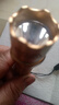 led手電筒強光usb充電超亮遠射小迷你便攜多功能家用燈 充電式（升級3600）大容量土豪金 曬單實(shí)拍圖