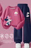 迪士尼（Disney）童裝卡通可愛(ài)女童套裝2026春季新款時(shí)尚百搭兒童秋裝女孩運動(dòng)衣服 曬單實(shí)拍圖