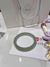 印象眸 冰晴水玉手鐲東陵玉手鐲女款平安玉鐲子內徑約53-54mm 曬單實(shí)拍圖