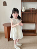 幼歌（YOUGE）夏季新品嬰幼兒甜美法式精致繡花清涼無(wú)袖連衣裙 花漾白（73-80三角爬） 100 cm 曬單實(shí)拍圖
