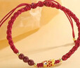 峨眉山紅繩手鏈女錦鯉手工編織情侶手鏈轉運珠手串信物本命年禮物 曬單實(shí)拍圖