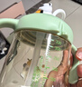 貝親（Pigeon）兒童牛奶杯1-3歲寶寶喝水喝奶PPSU直飲奶瓶雙吸管水杯 綠色330mL 曬單實(shí)拍圖