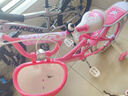 永久兒童自行車(chē)高碳鋼車(chē)架帶輔助輪2-6-10歲女童單車(chē)女孩公主款腳踏車(chē) 【白胎】公主粉+后座款 16寸【適合身高105-125cm】 曬單實(shí)拍圖