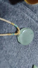峨眉山飄花非洲翡翠玉吊墜女款翡翠無(wú)事牌項鏈天山翠圓牌護身符生日禮物 曬單實(shí)拍圖